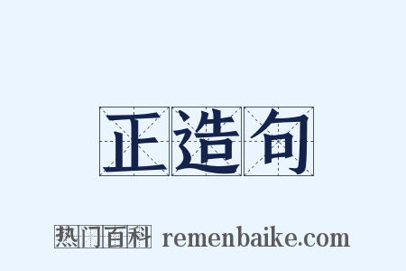 正造句是什么意思的图片